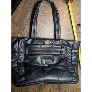 Steve Madden Women’s Quilted Bjanelle Shoulder Bag Black Large Purse